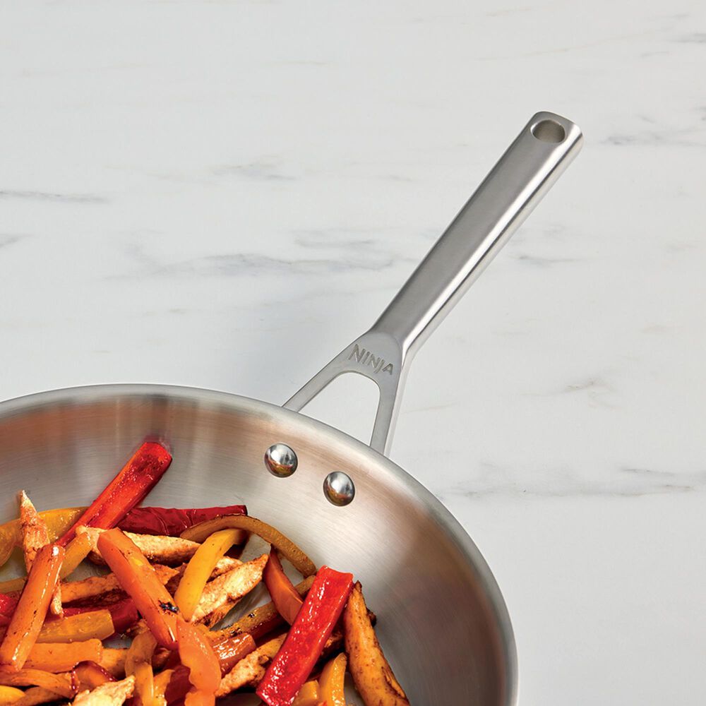 Ninja EverClad 12&quot; Commercial-Grade Fry Pan in Stainless Steel, , large