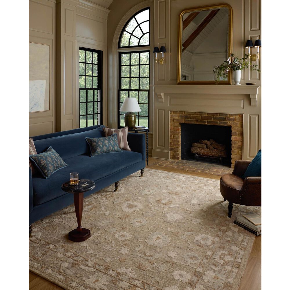 Chris Loves Julia x Loloi Dorothea Khaki and Dove 8'6" x 11'6" Area Rug, , large