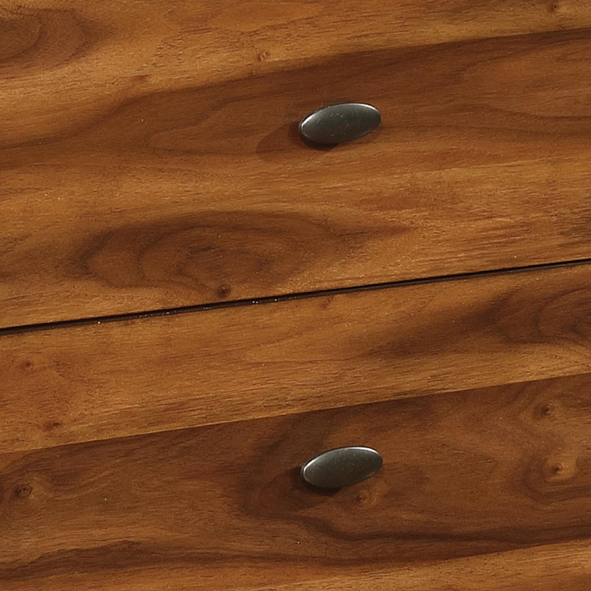 Pacific Landing Robyn 2 Drawer Nightstand in Dark Walnut with USB