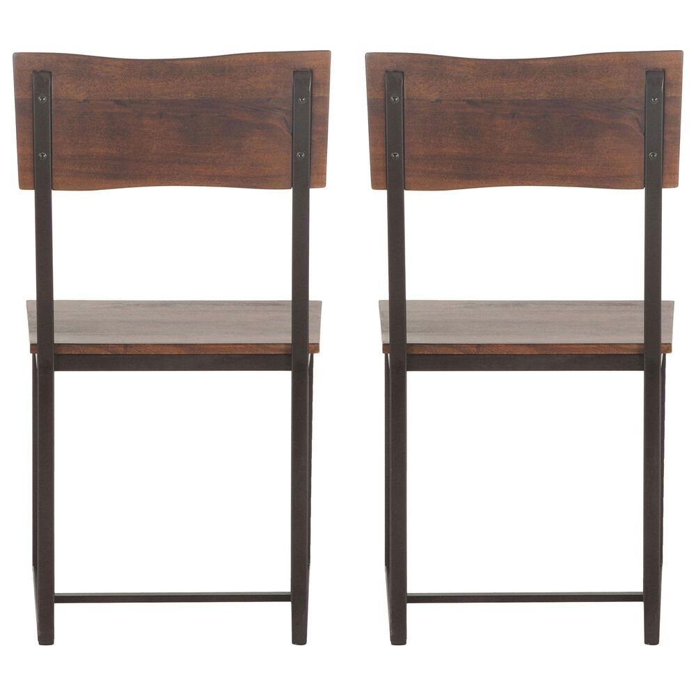 Home Trends &amp; Design Loft Dining Chair in Walnut and Antique Zinc &#40;Set of 2&#41;, , large