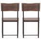 Home Trends & Design Loft Dining Chair in Walnut and Antique Zinc (Set of 2), , large
