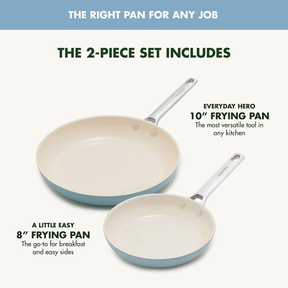 Green Pan Padova Pro 8" and 10" Frypan Set in Blue Haze, , large