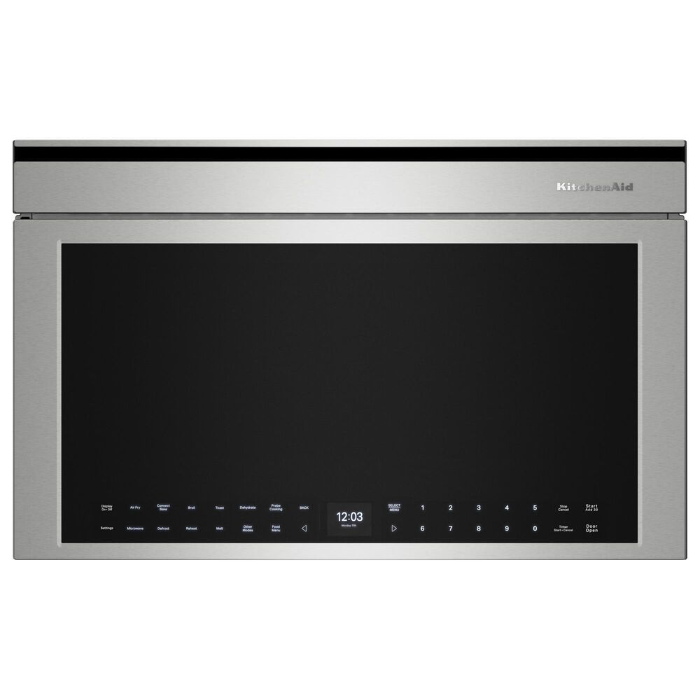 KitchenAid 1.1 Cu. Ft. Built-In More-in-One Convection Microwave Oven in PrintShield Stainless Steel, , large