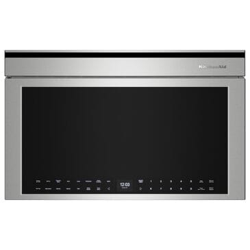 KitchenAid 1.1 Cu. Ft. Built-In More-in-One Convection Microwave Oven in PrintShield Stainless Steel, , large