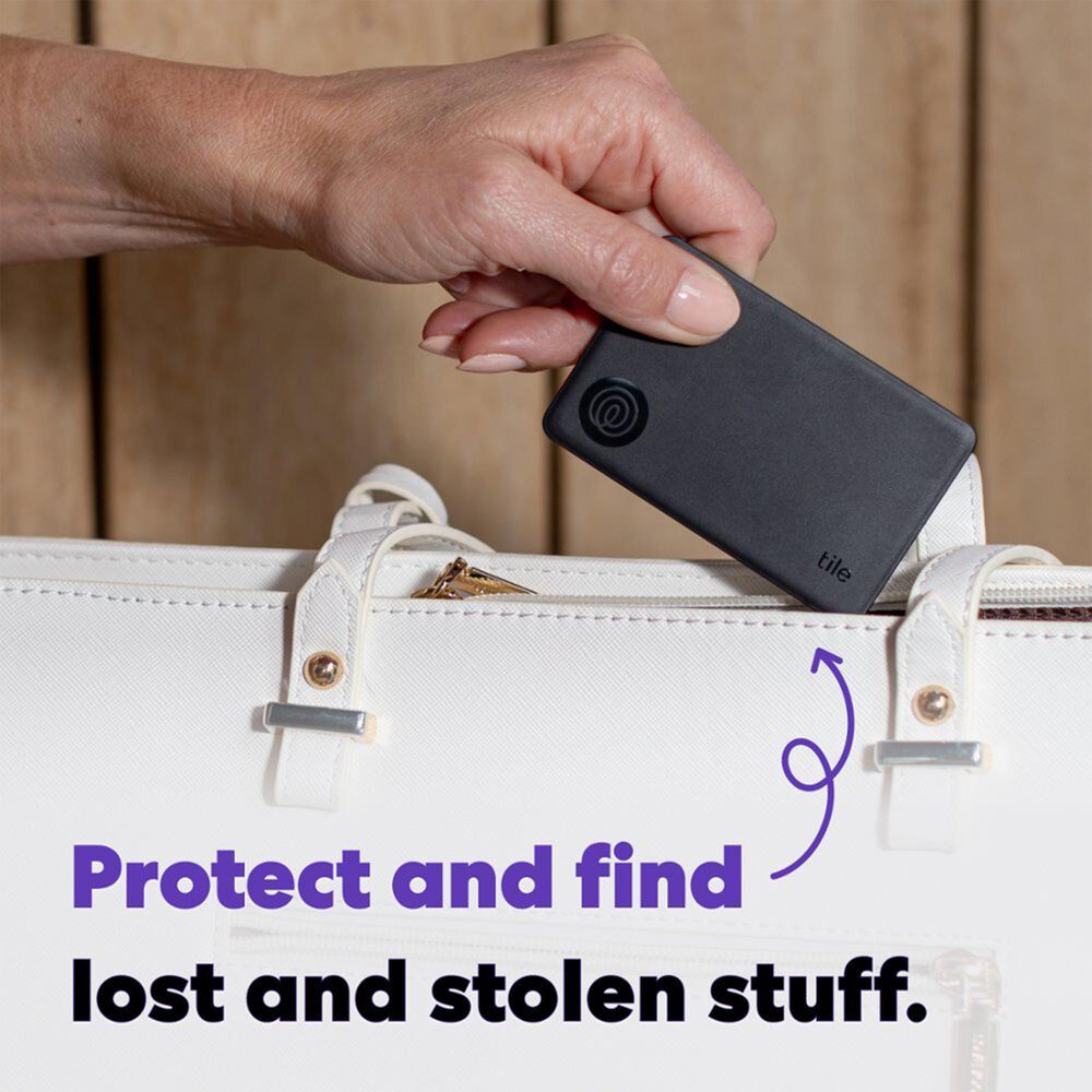 Tile by Life360 Tile Slim - Bluetooth Tracker - Black, , large
