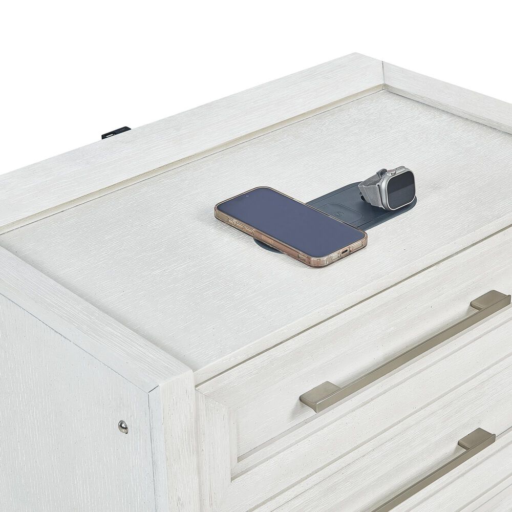 Sasha Lee 4-Piece Queen Storage Bedroom Set in Brushed White, , large