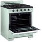Unique Appliances Classic Retro 30" Radiant Electric Glass Top Convection Range in Summer Mint Green, , large