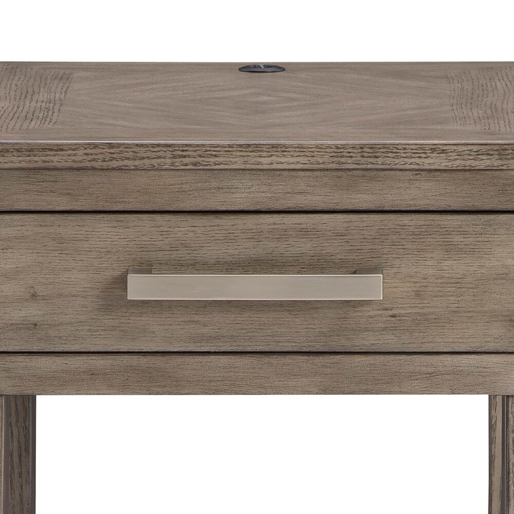 Ashley Loyaska End Table in Grayish Brown and White, , large