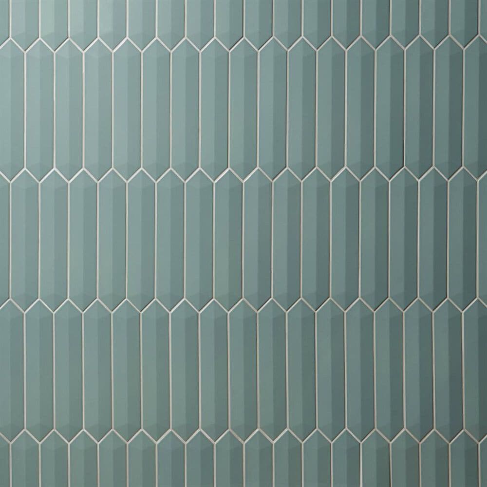 Soho Studio Clark Contour Jade 2.6" x 13" Ceramic Tile, , large