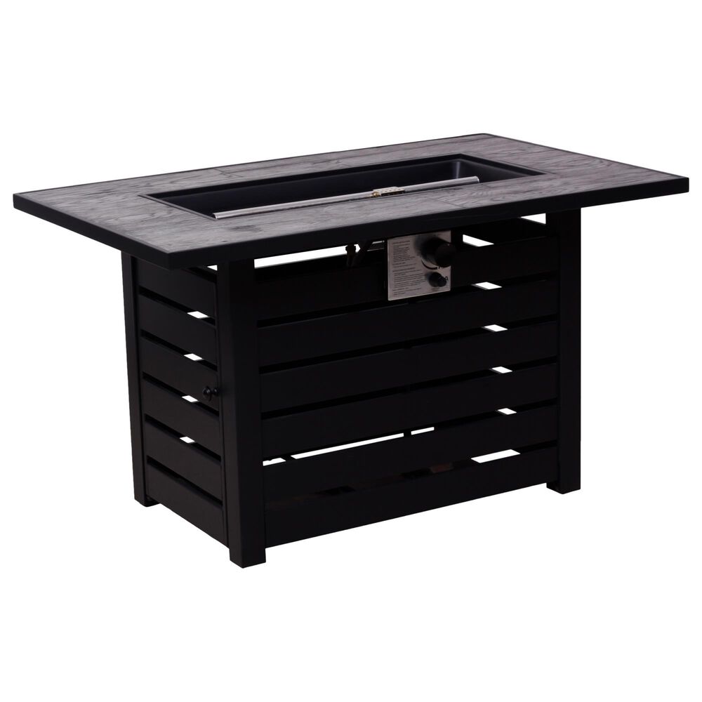 Foremost Groups Finley Rectangle Fire Pit Table, , large