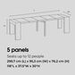 Transformer Table Dining Table in Canadian Birch White - Table Only, , large