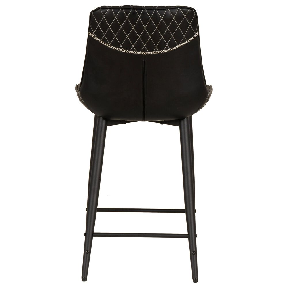 Linon Home Decor Elder 24" Counter Stool in Black, , large