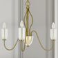 Cal Lighting Kalamaria 5-Light Chandelier in Antique Brass, , large