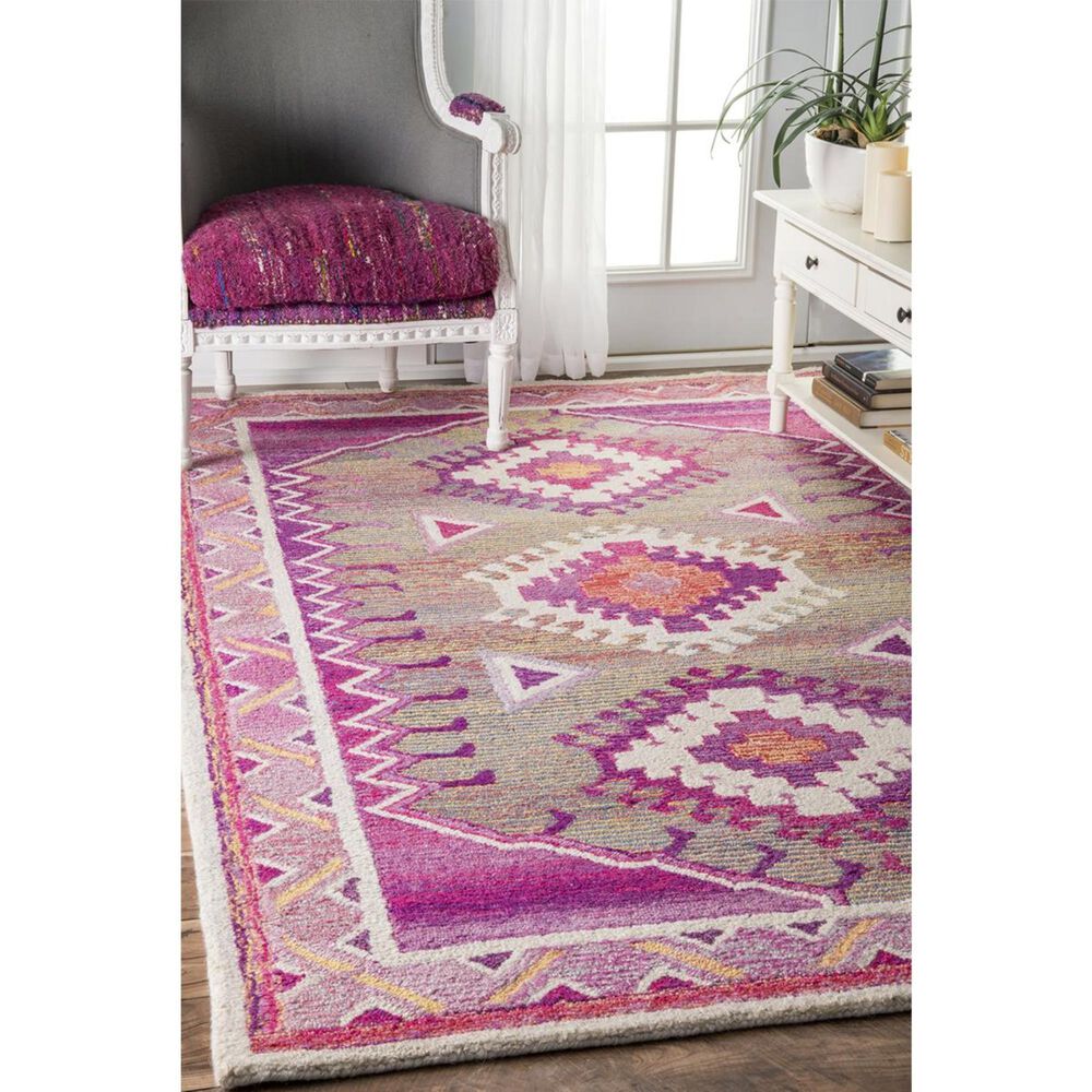nuLOOM Rugs Bedina GYBD03A76096 7'6" x 9'6" Pink Area Rug Nebraska