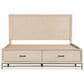 Furniture of America Sandnes King Platform Bed in Light Oak and Bronze, , large