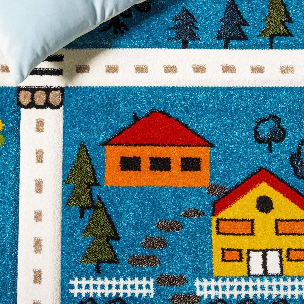 Safavieh Carousel 9&#39; x 12&#39; Blue and Beige Kid Rug, , large