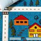 Safavieh Carousel 9" x 12" Blue and Beige Kid Rug, , large