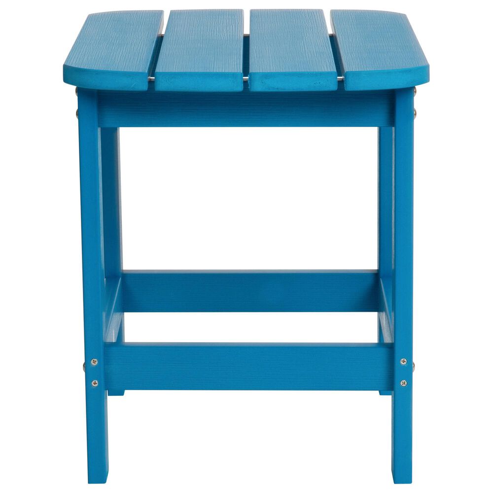 Flash Furniture Charlestown 3-Piece Adirondack Set in Blue, , large