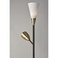 Adesso Dixon Torchiere in Black and White, , large