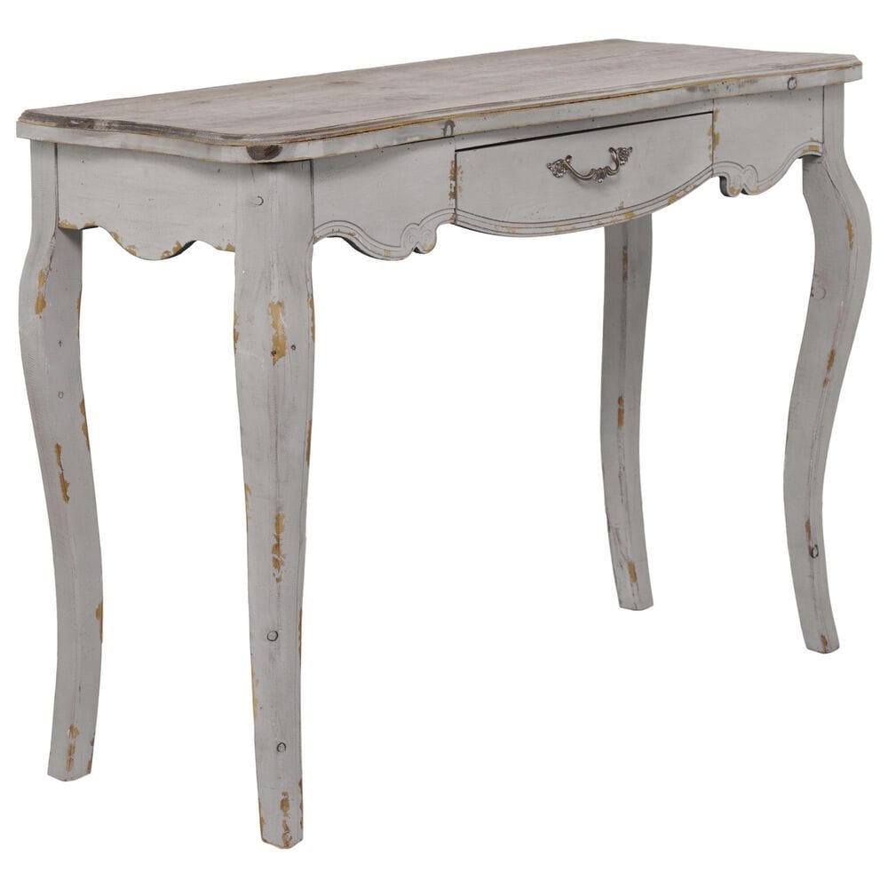 Maple and Jade Console Table in White, , large