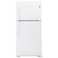 GE Appliances 19.2 Cu. Ft. Top Freezer Refrigerator Energy Star with Reversible Door in White, , large