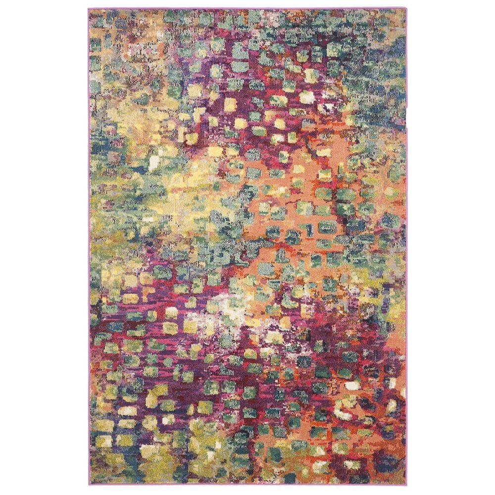 Safavieh Monaco MNC225D-10 10" x 14" Pink/Multi Area Rug, , large