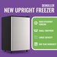 HOMLUX 3.2 Cu. Ft. Single Door Upright Freezer in Silver, , large