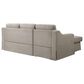 Lifestyle Solutions Haddington Stationary Convertible Sleeper Sofa with Chaise in Flax, , large