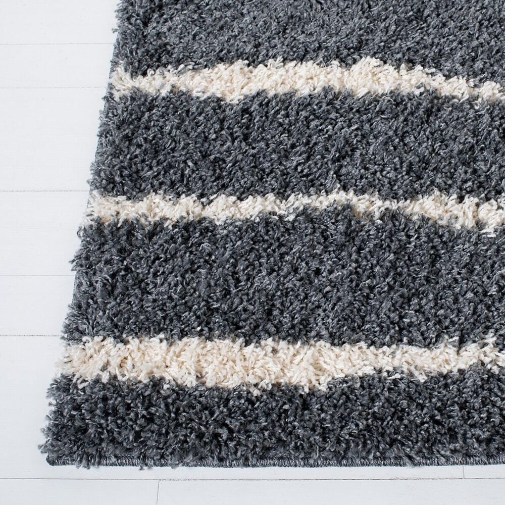 Safavieh Venus Shag 6&#39; x 9&#39; Dark Grey and Ivory Area Rug, , large