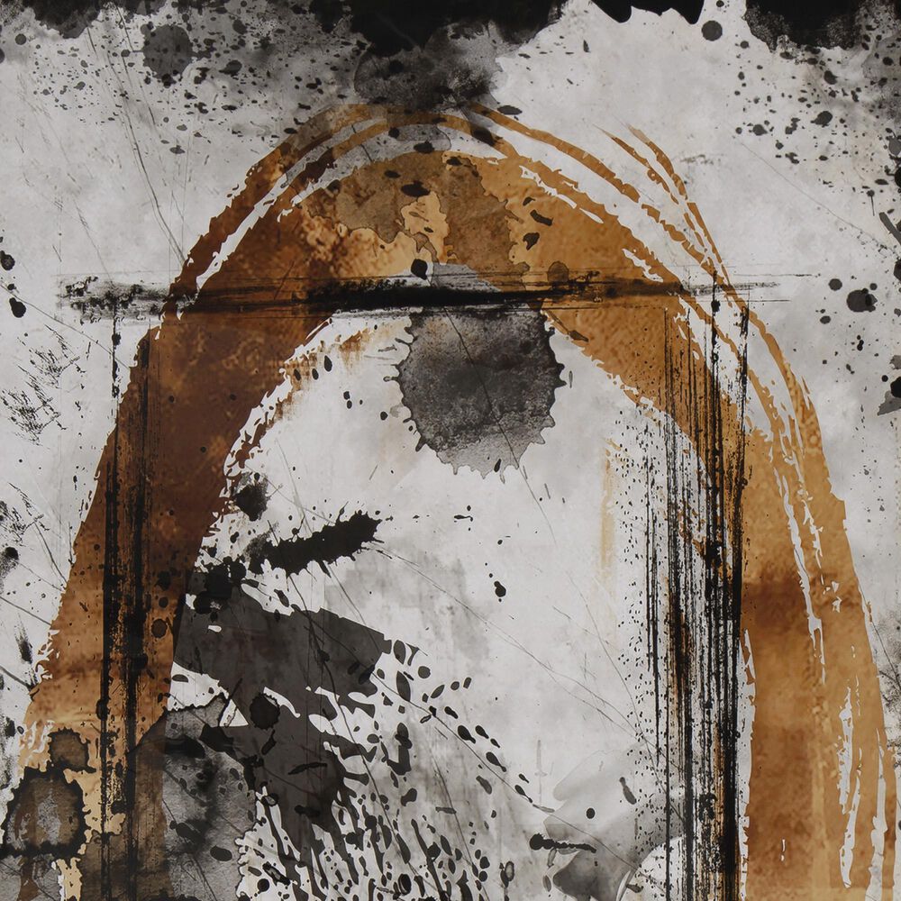 Ashley Clefting 37&quot; x 62.63&quot; Wall Art Set in Black, Caramel and Tan, , large