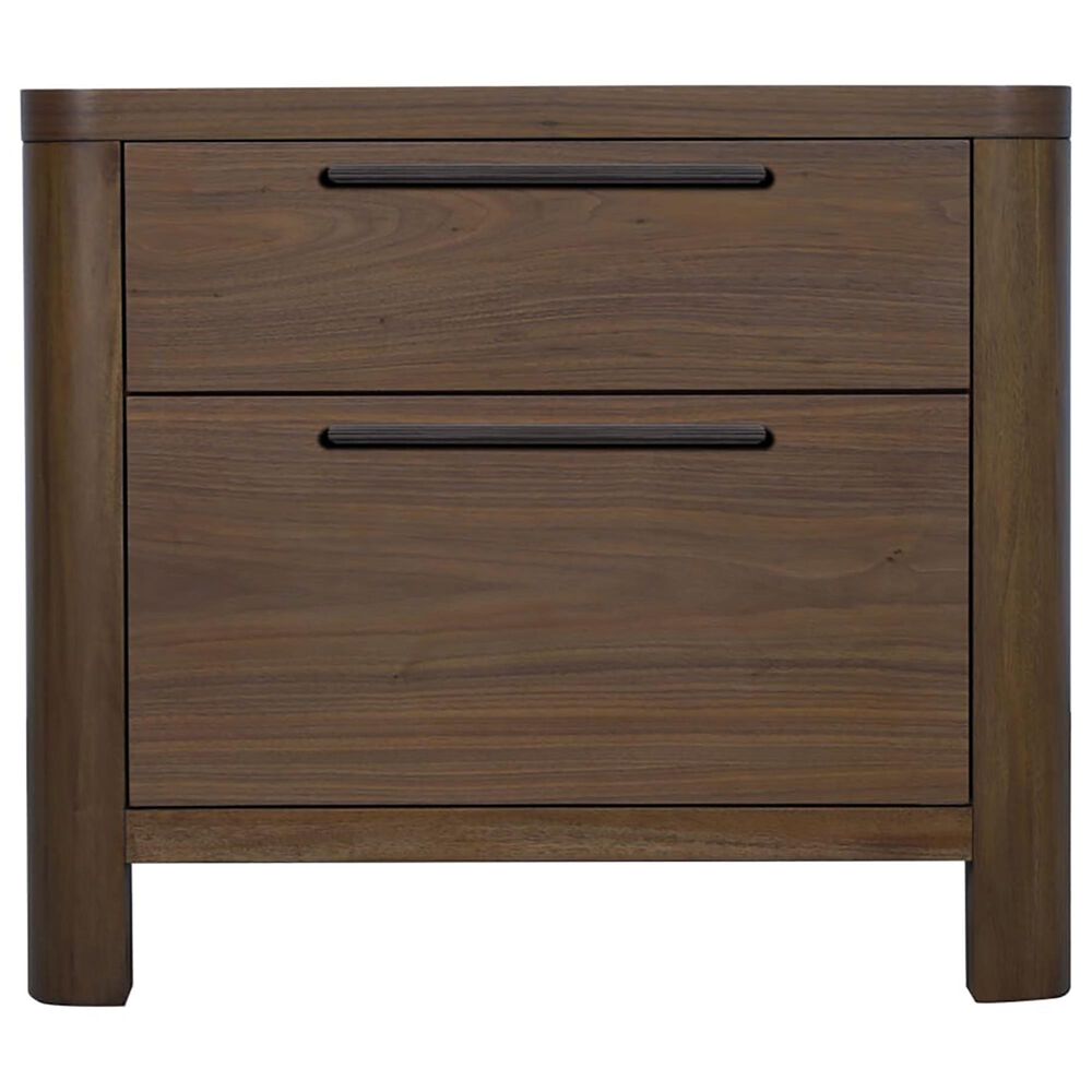 Urban Home Totes 2-Drawer Nightstand in English Walnut, , large