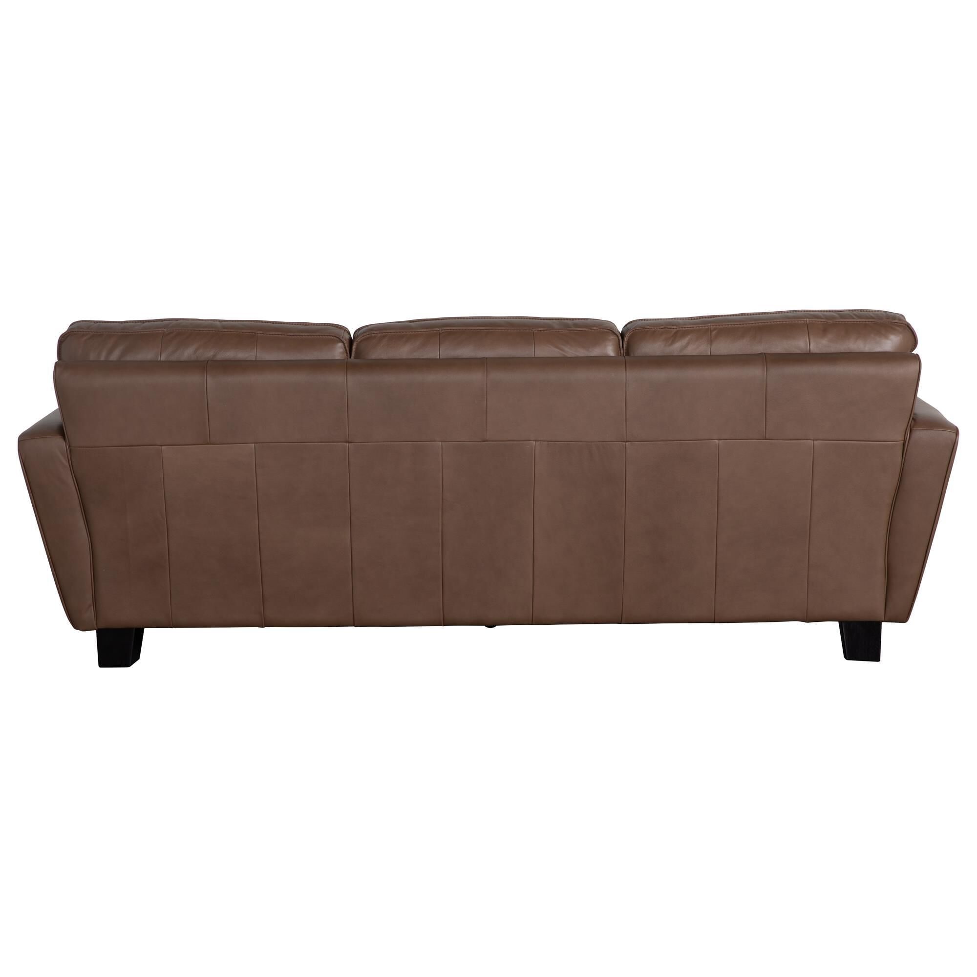 Chateau D ax Leather Stationary Sofa in Aline Africa NFM