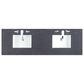 James Martin Vanities Bristol 72" Double Bathroom Vanity in Whitewashed Walnut with 3 cm Charcoal Soapstone Quartz Top and Rectangle Sinks, , large