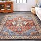 Feizy Percy 5"3" x 7"6" Blue and Rust Area Rug, , large