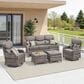Sunwell Garden Patio Ottoman in Gray (Set of 2), , large