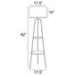 Lite Source Patterson Floor Lamp with Shelves in Black, , large