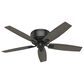 Hunter Bennett Low Profile 52" Ceiling Fan with Light in Matte Black, , large
