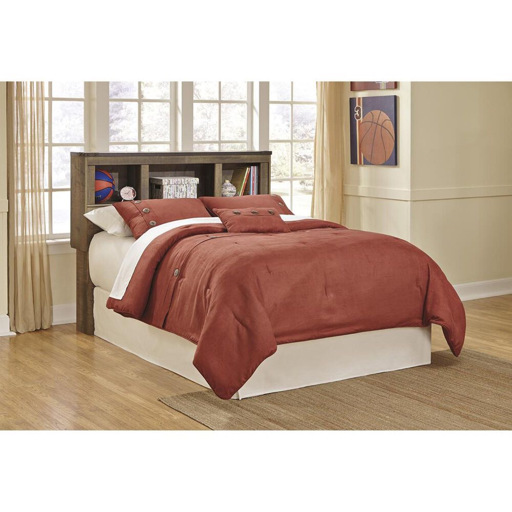 Signature Design by Ashley Trinell Full Bookcase Headboard in Brown, , large