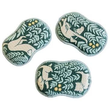 Once Again Home Dog Park Reusable Sponges in Teal (Set of 3), , large