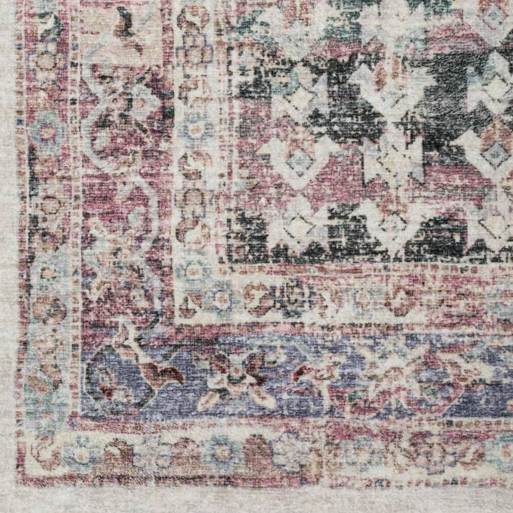 Dalyn Rug Company Jericho Bohemian 8&#39; Round Pearl Indoor/Outdoor Area Rug, , large