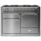 AGA Elise 6 Cu. Ft. 48" Freestanding Dual Fuel Range with Brushed Nickel Handle and Knobs in Stainless Steel, , large