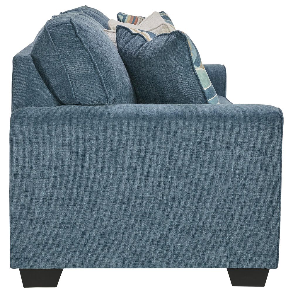 Ashley 7-Piece Living Room Set in Blue, , large