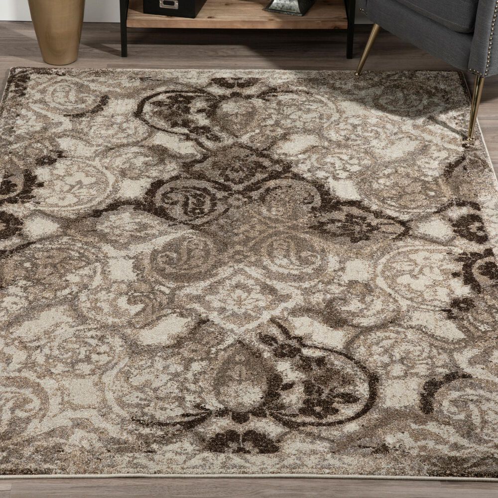 Dalyn Rug Company Antigua AN10 Mocha 9'5" x 13'2" Area Rug, , large