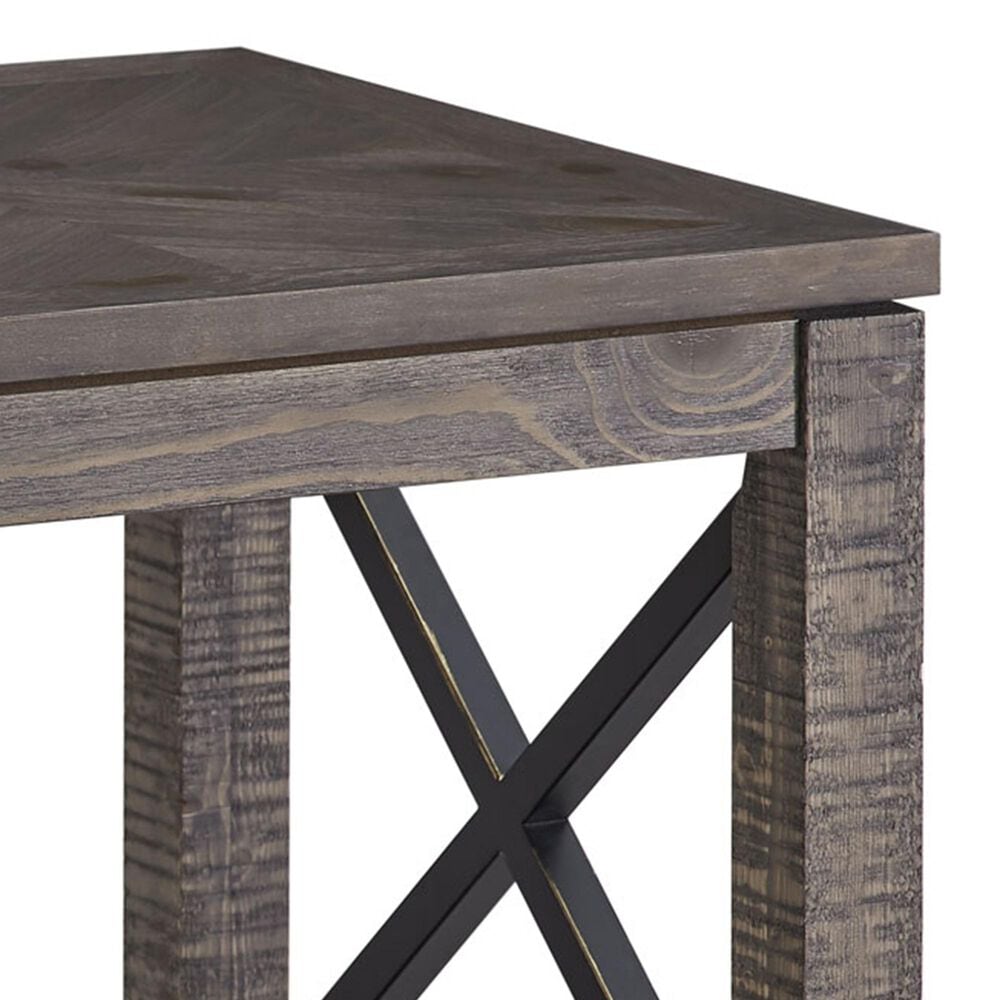 Crystal City Dexter End Table in Driftwood, , large