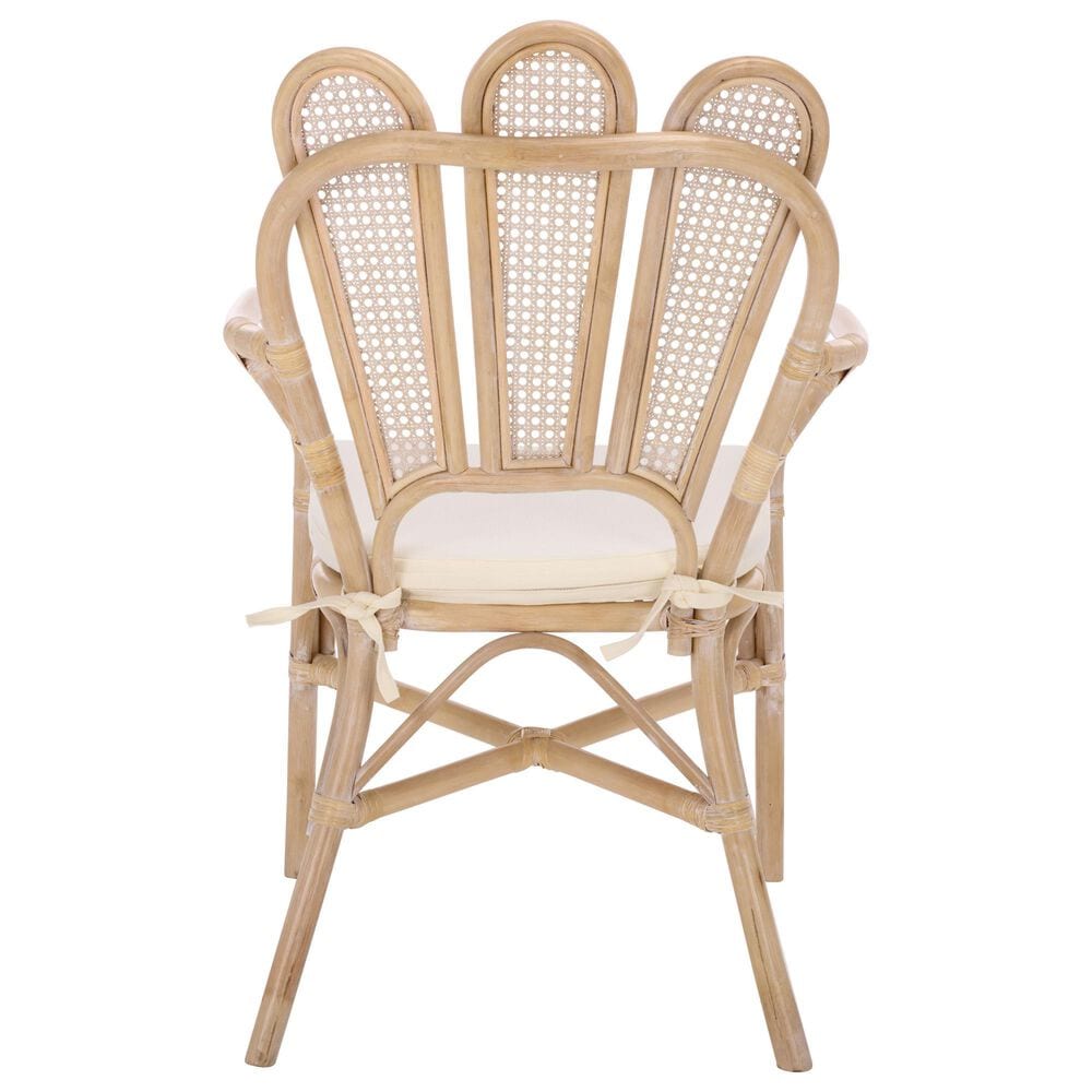 Safavieh Maki Arm Chair in Ivory, , large