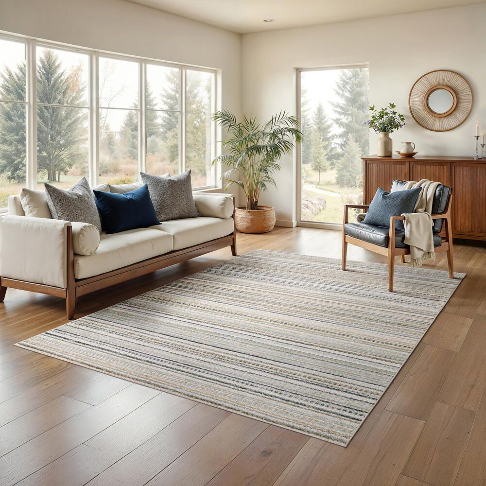 ROW by Oriental Weavers Cavett Beige and Multicolor 9'10" x 13' Area Rug, , large