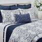 Ann Gish Art Of Home 3-Piece Queen Faux Linen Coverlet Set In Indigo, , large
