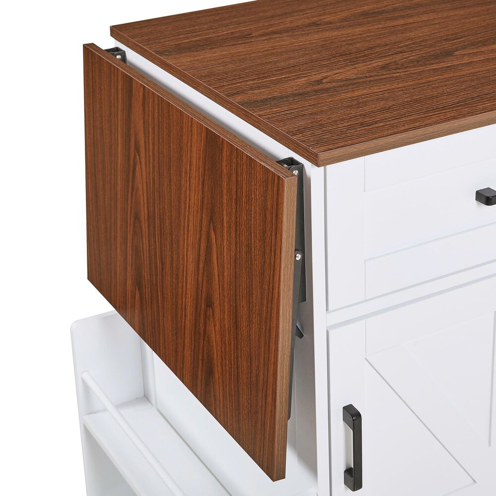 HOMLUX 39" Outdoor Kitchen Island in White, , large