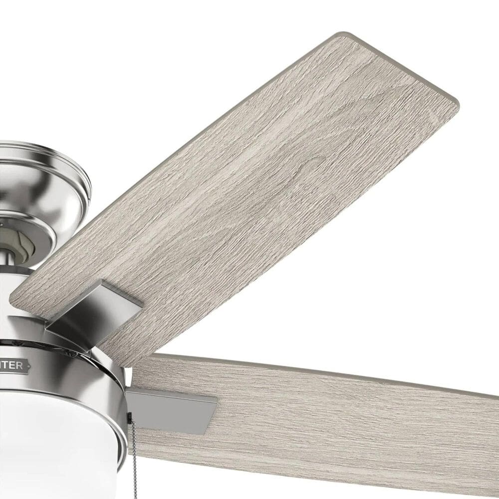 Hunter Anisten 44" Indoor Ceiling Fan with LED Light in Brushed Nickel, , large