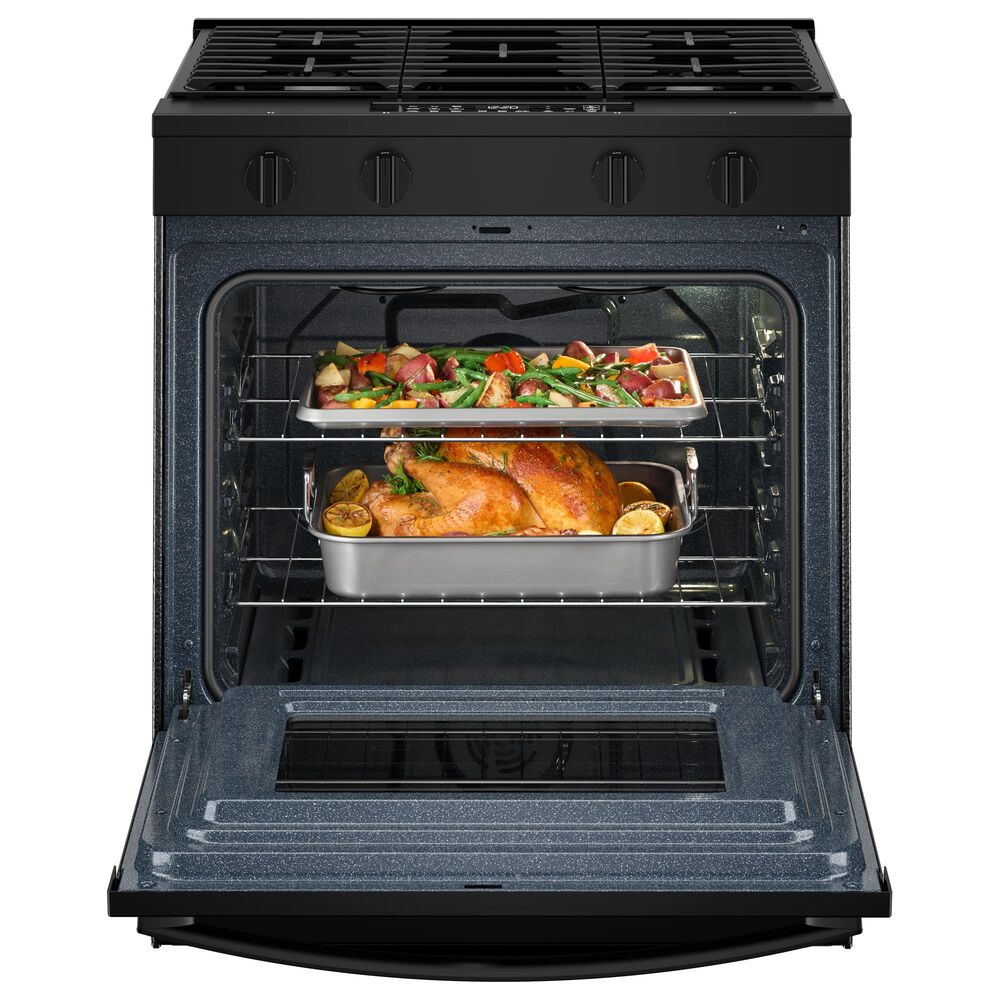 Whirlpool 30" Gas Smart Range in Black, , large